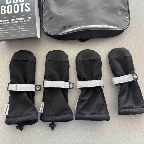 Canada Pooch Soft Shield Dog Boots (Black) - Size 3 - Picture 2 of 3